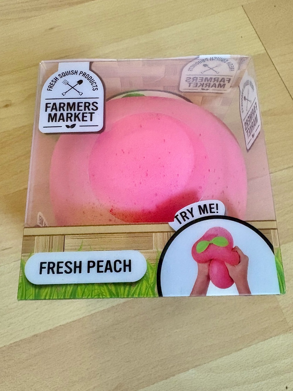 Farmers Market Fresh Peach 🍑 Squishy Jumbo Squeezy Sensory Fidget Toy *NEW*